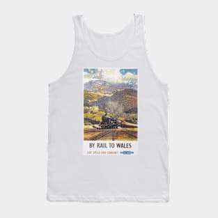 Wales - BR, WR - Vintage Railway Travel Poster - 1960 Tank Top